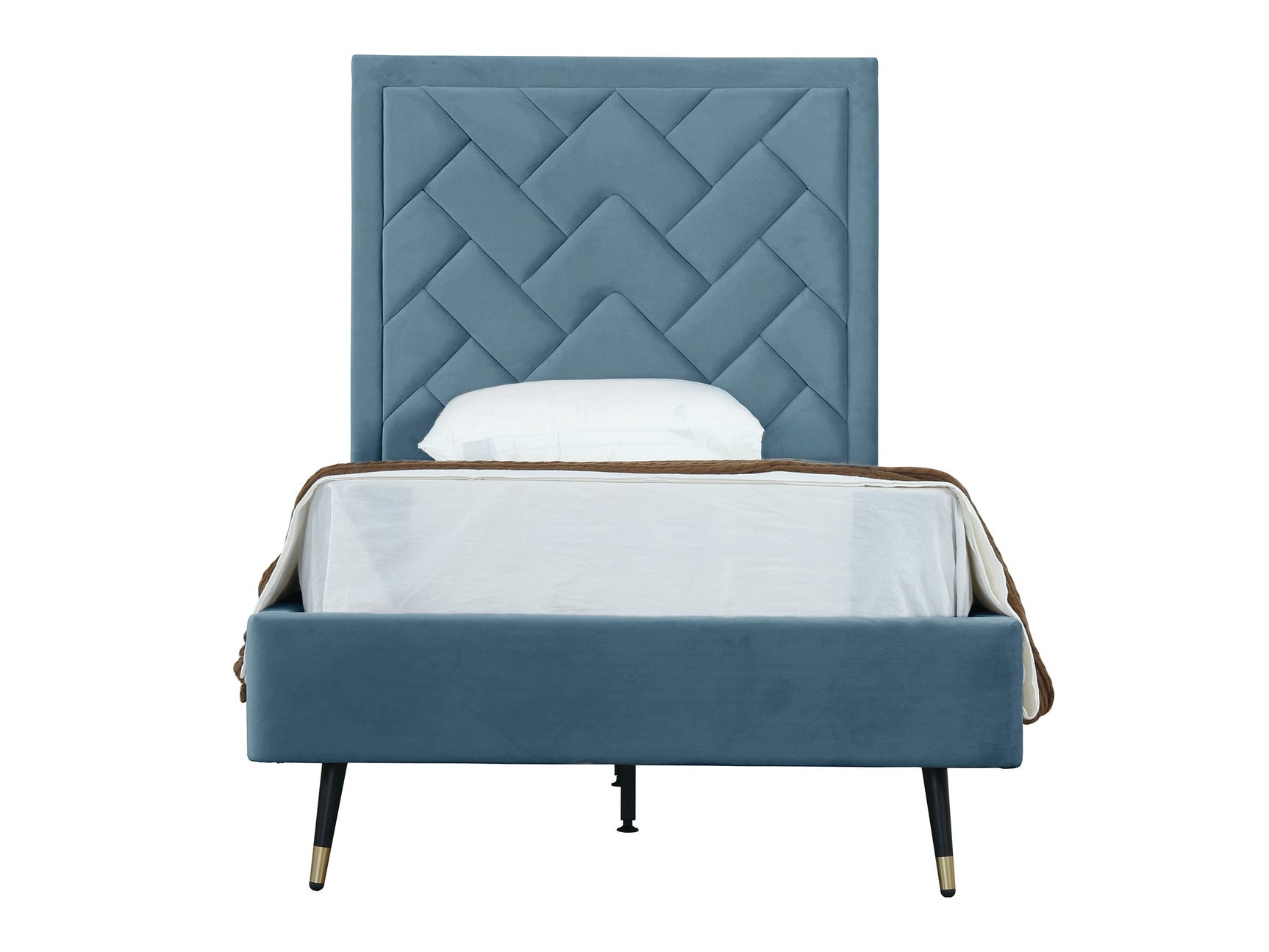 Crosby Twin-Size Bed in Blue - Ornate Home