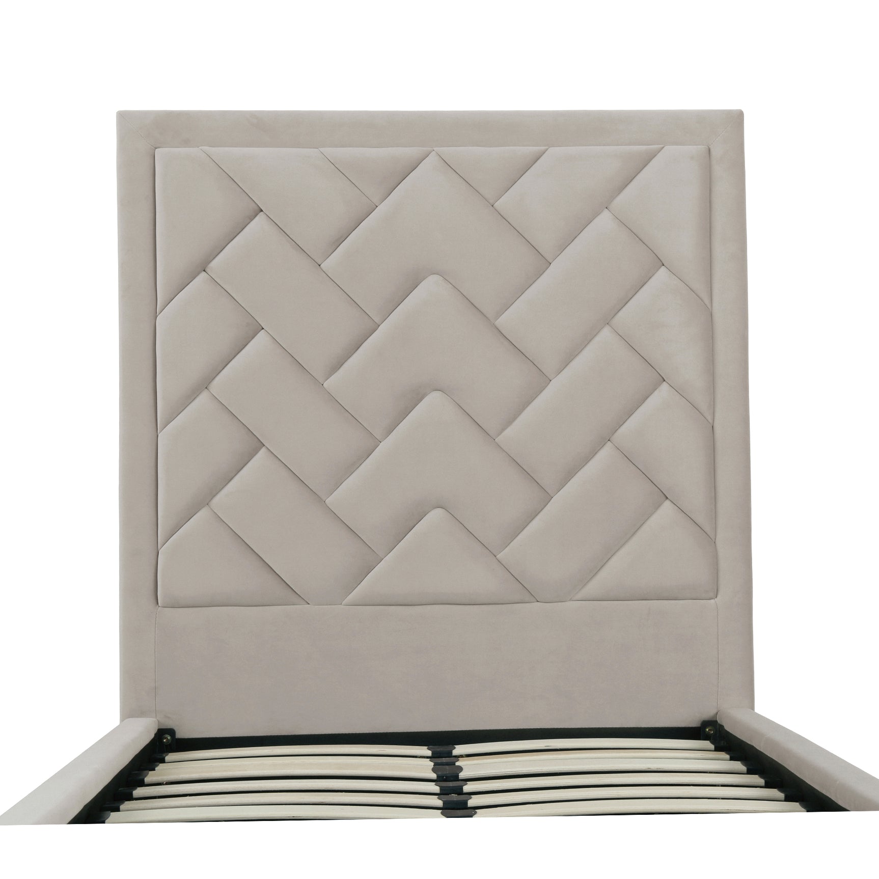 Crosby Twin-Size Bed in Greige - Ornate Home