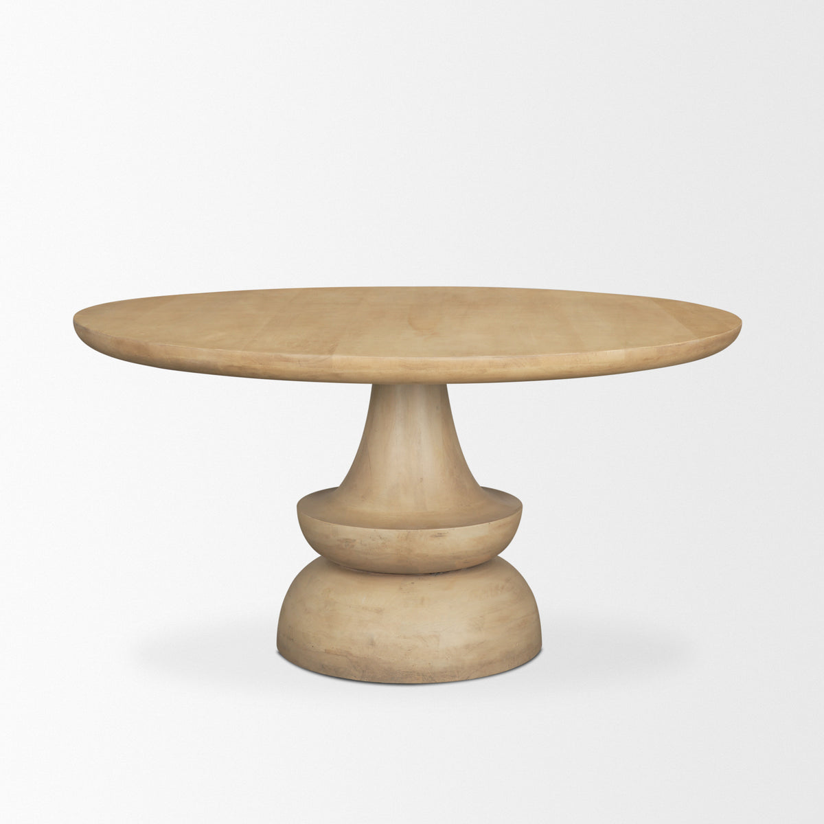 Crossman Blonde 60" Round Pedestal Dining Table - Ornate Home