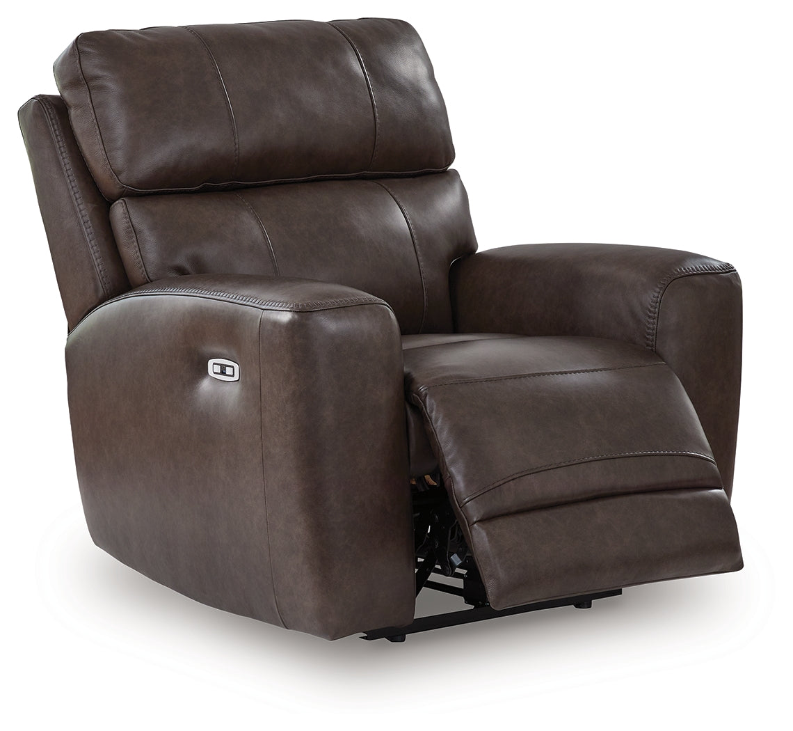 Crossplex Smoke Power Reclining Sofa and Power Recliner (Online Special Price) - Ornate Home