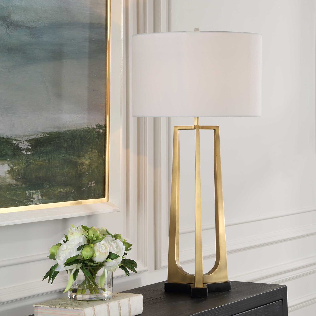Crossroads Brass Table Lamp - Ornate Home