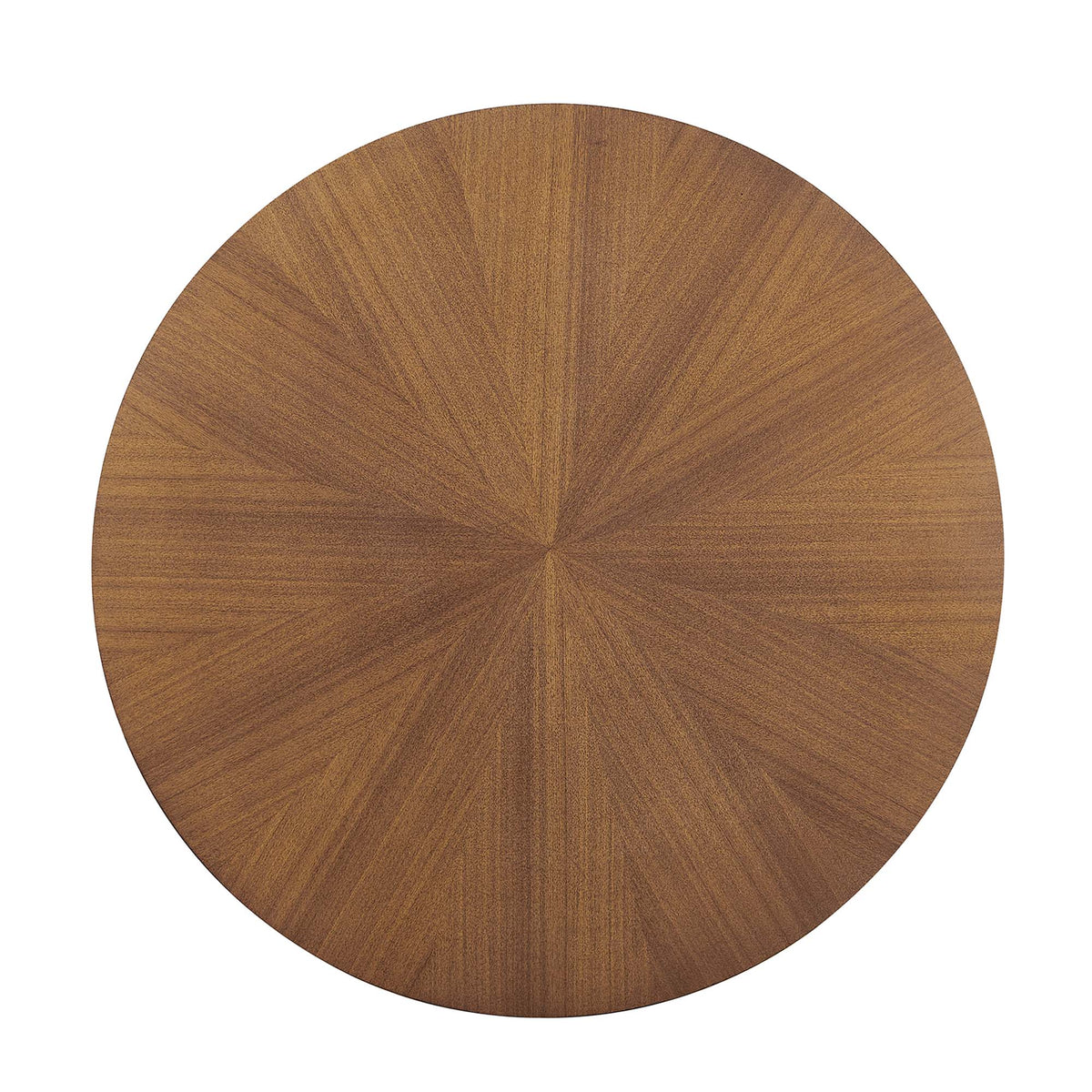 Crossroads Walnut Round Wood Coffee Table - Ornate Home