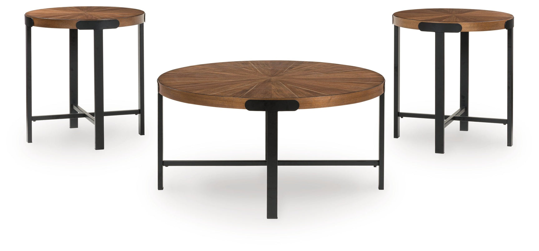 Crosstrail Brown Occasional Table Set (Set of 3) (Online Special Price) - Ornate Home