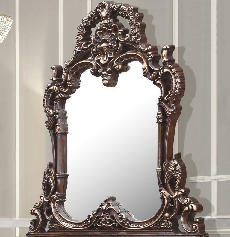 Crown Heritage Cherry/Gold Highlights Mirror / HD-M998C - Ornate Home