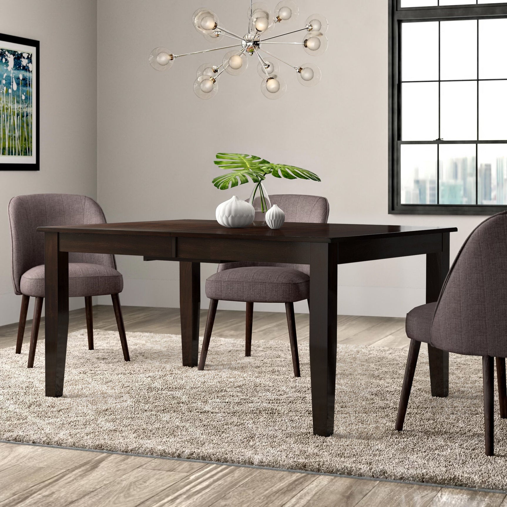 Crown Point Warm Merlot Dining Table - Ornate Home