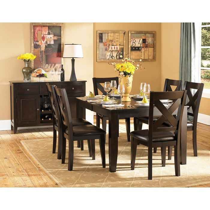 Crown Point Warm Merlot Dining Table - Ornate Home