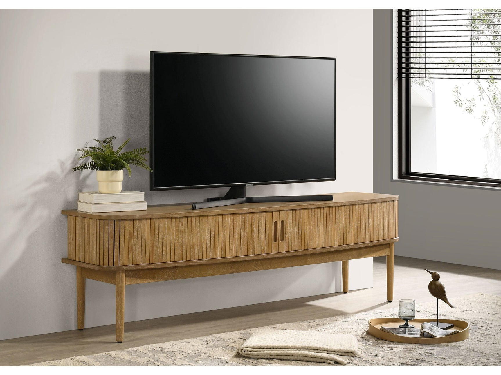 Croyden Weathered Natural 71-inch TV Stand Media Console - Ornate Home