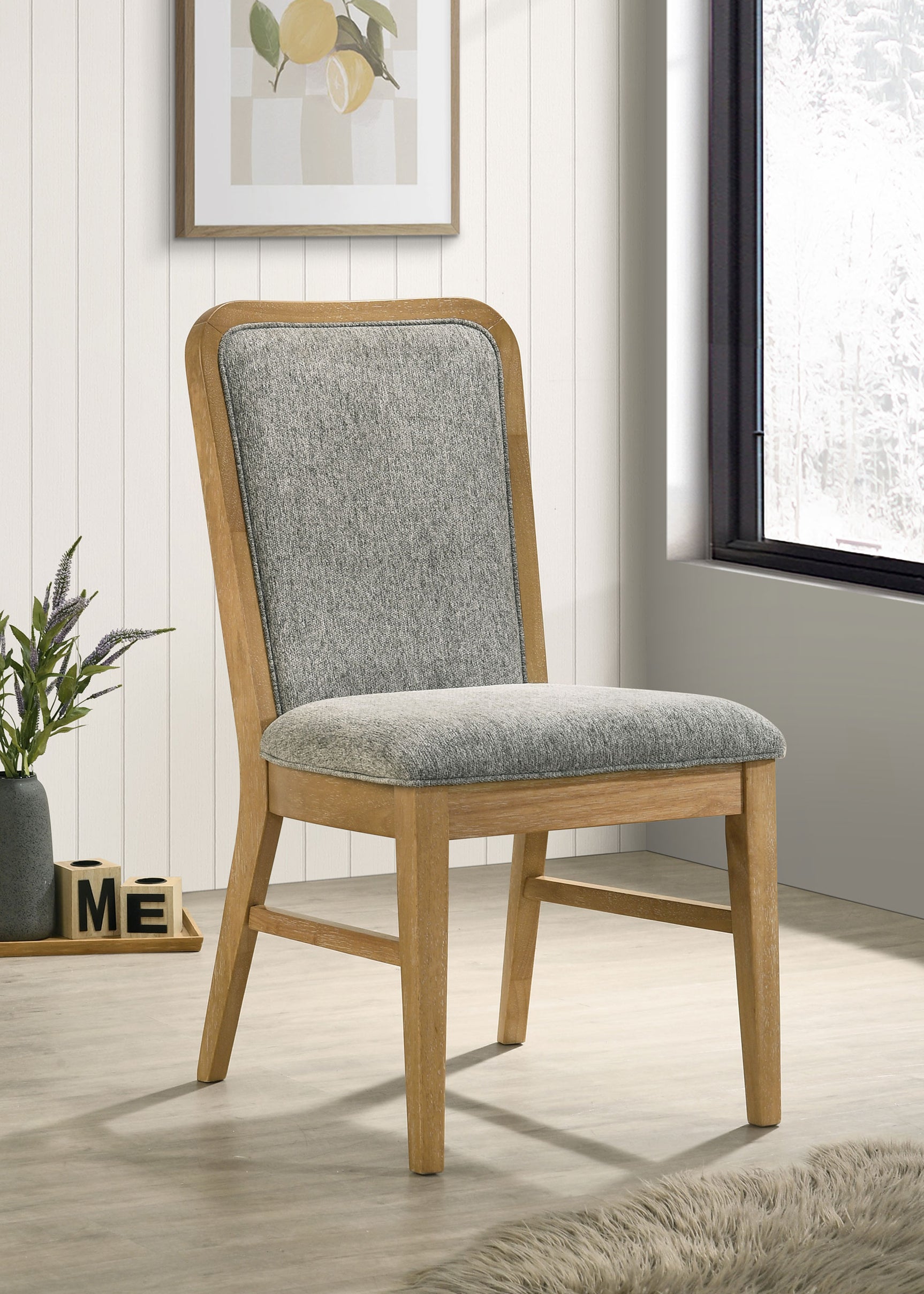 Croyden Weathered Natural Dining Side Chair (Set of 2) - Ornate Home