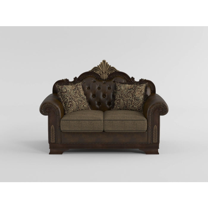 Croydon Brown Loveseat - Ornate Home