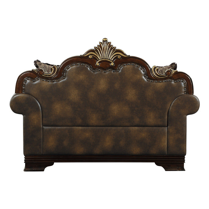Croydon Brown Loveseat - Ornate Home