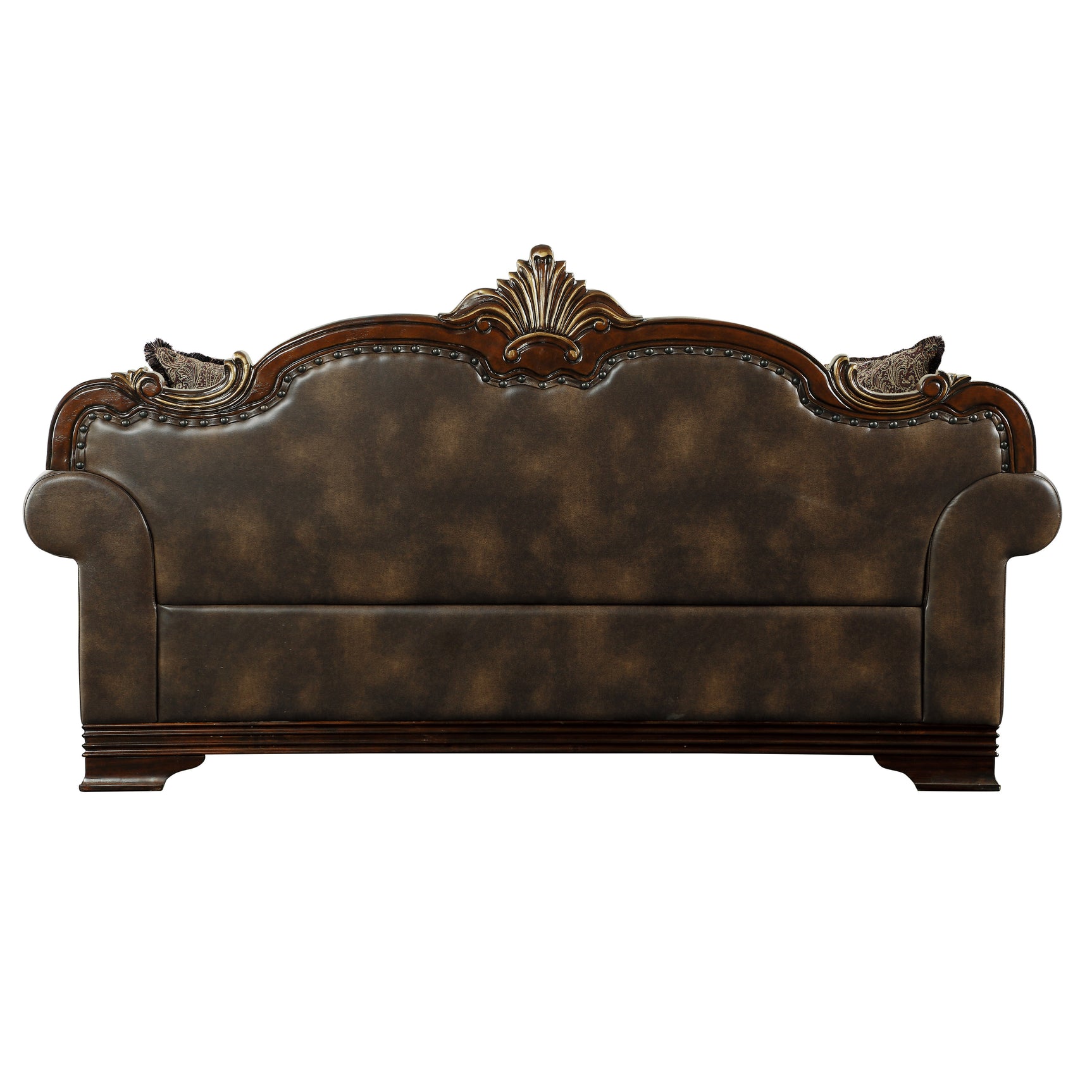 Croydon Dark Cherry Sofa & Loveseat - Ornate Home