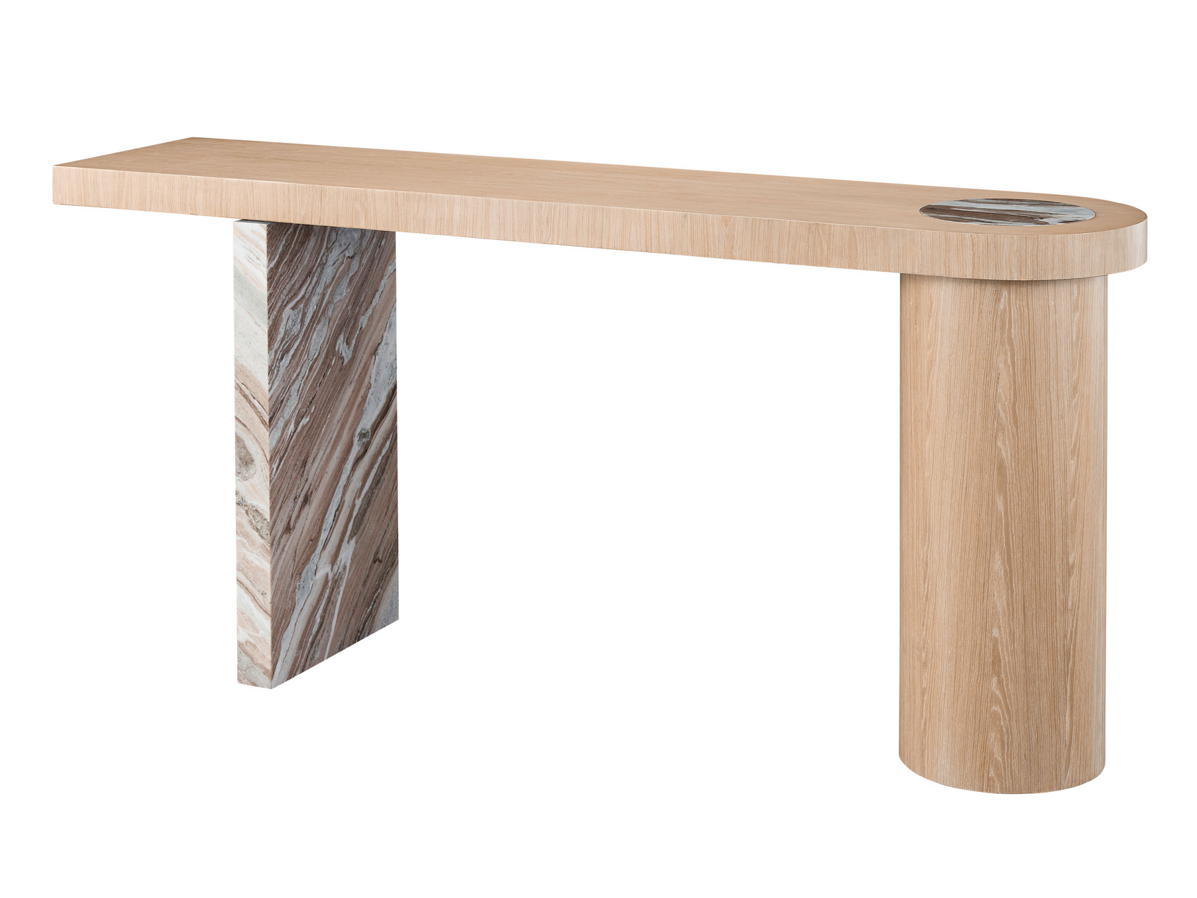 Croydon White Oak Console Table - Ornate Home