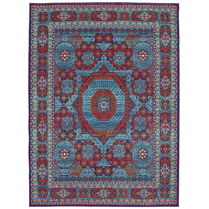 Crumlin Medallion Multi Medium Area Rug - Ornate Home