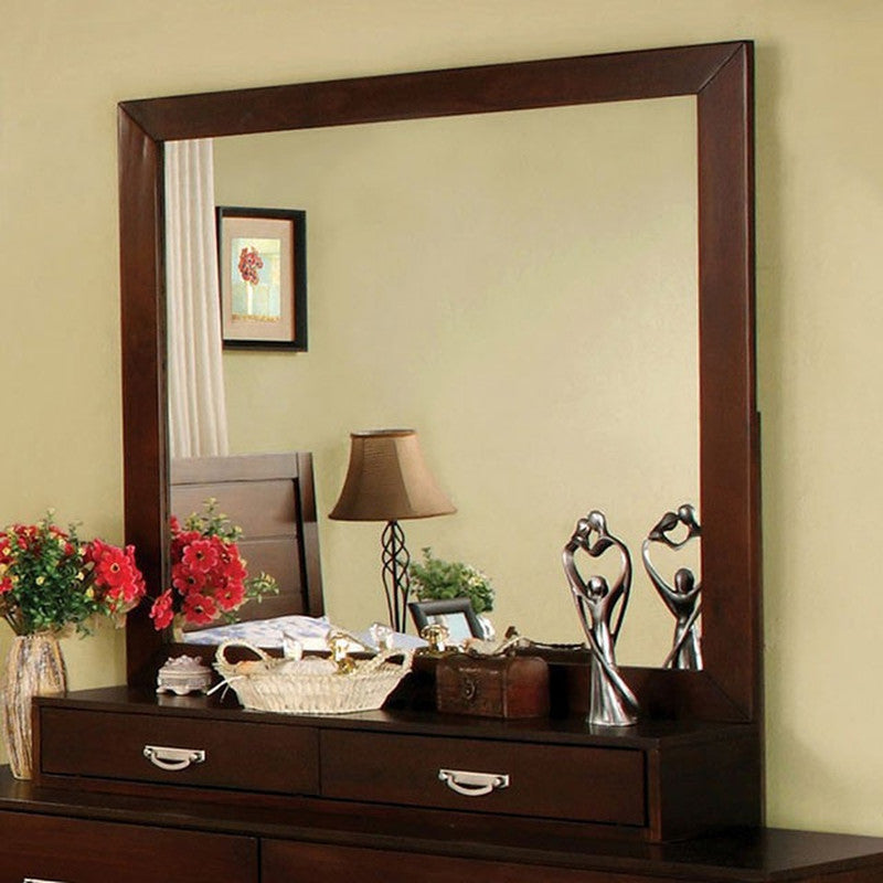 Crystal Lake Brown Cherry Mirror - Ornate Home