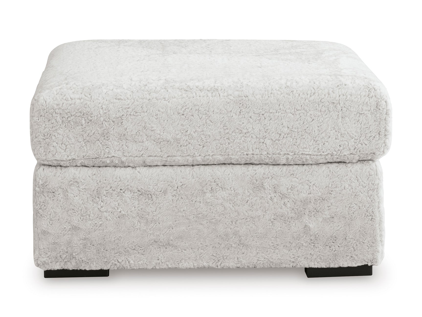 Cuddle Arctic Plush Oversized Accent Ottoman - Ornate Home