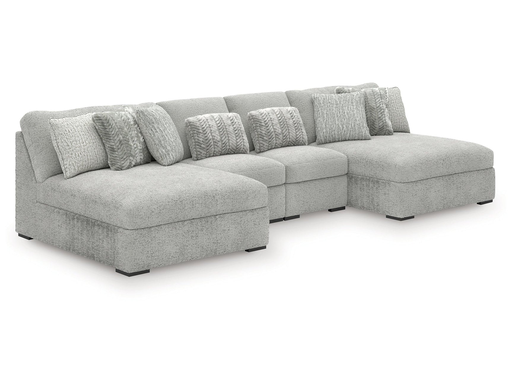 Cuddle Plush Arctic 4-Piece Sectional with Chaise (Online Special Price) - Ornate Home
