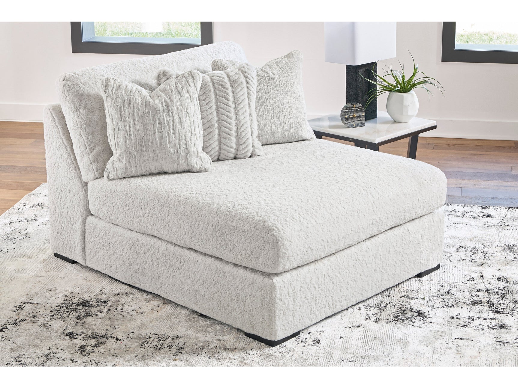 Cuddle Plush Arctic Oversized Armless Chaise PC5910615 - Ornate Home