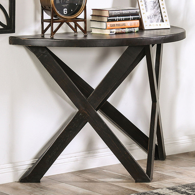 Culver Rustic Black Sofa Table - Ornate Home