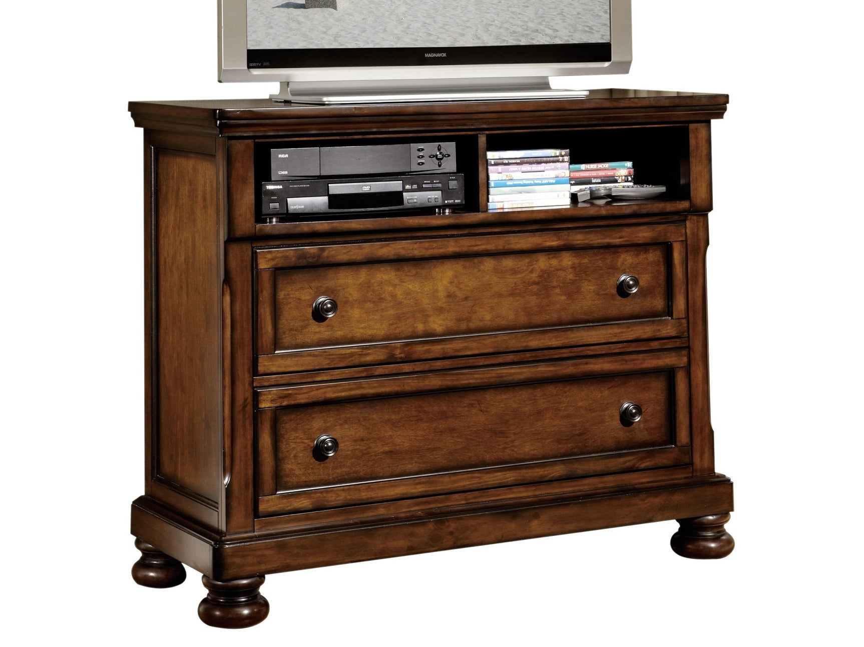 Cumberland Brown Cherry TV Chest - Ornate Home