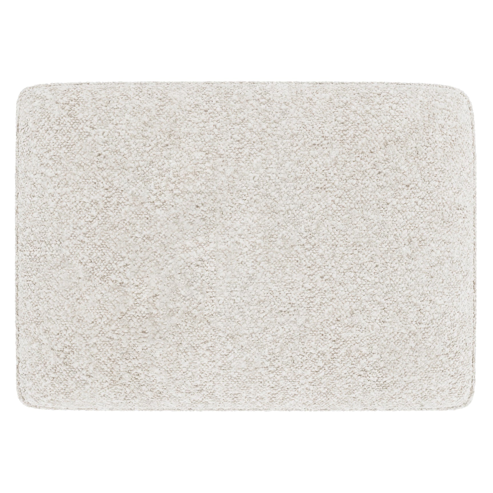 Cumberland White/Cream Fabric Ottoman - Ornate Home