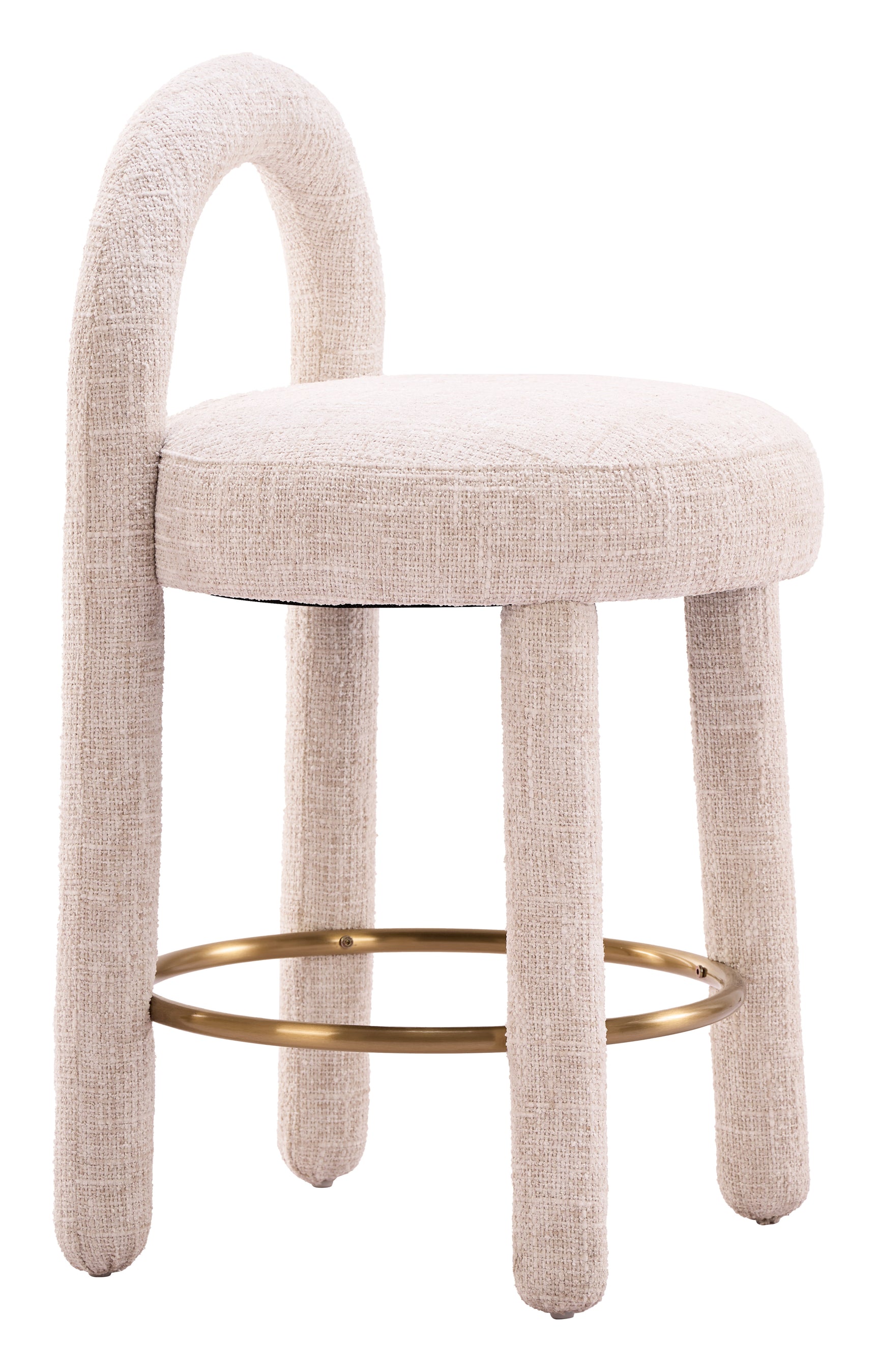 Curco Beige Counter Stool (Set of 2)