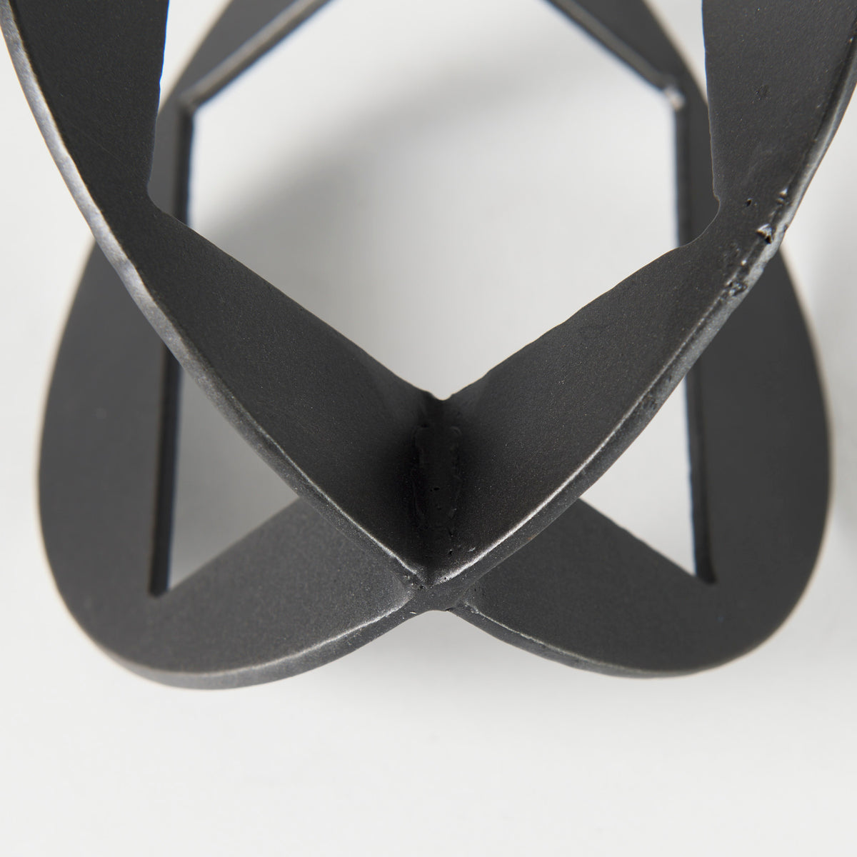Cusco Black/Gunmetal Iron Small Geometric Decorative Object - Ornate Home