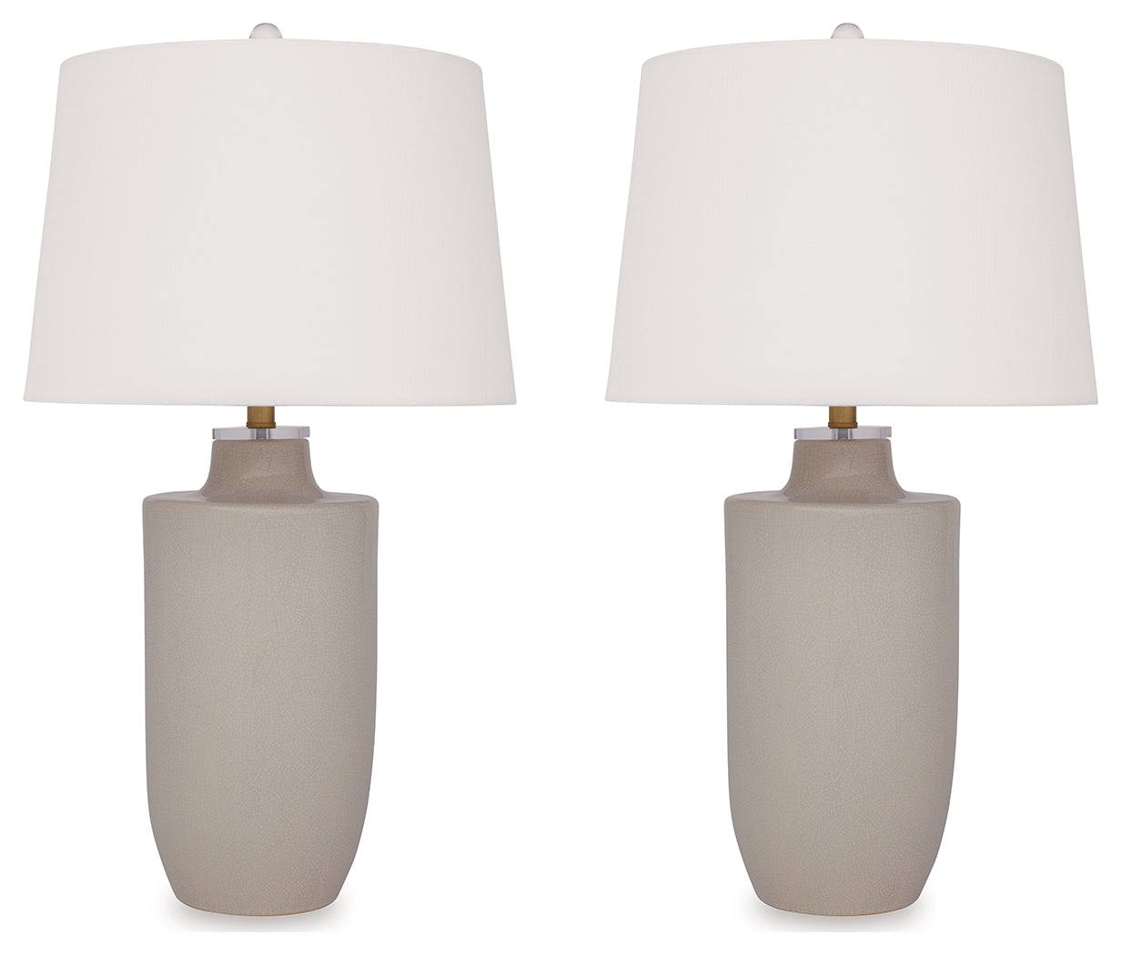 Cylener Off White Table Lamp (Set of 2) - Ornate Home
