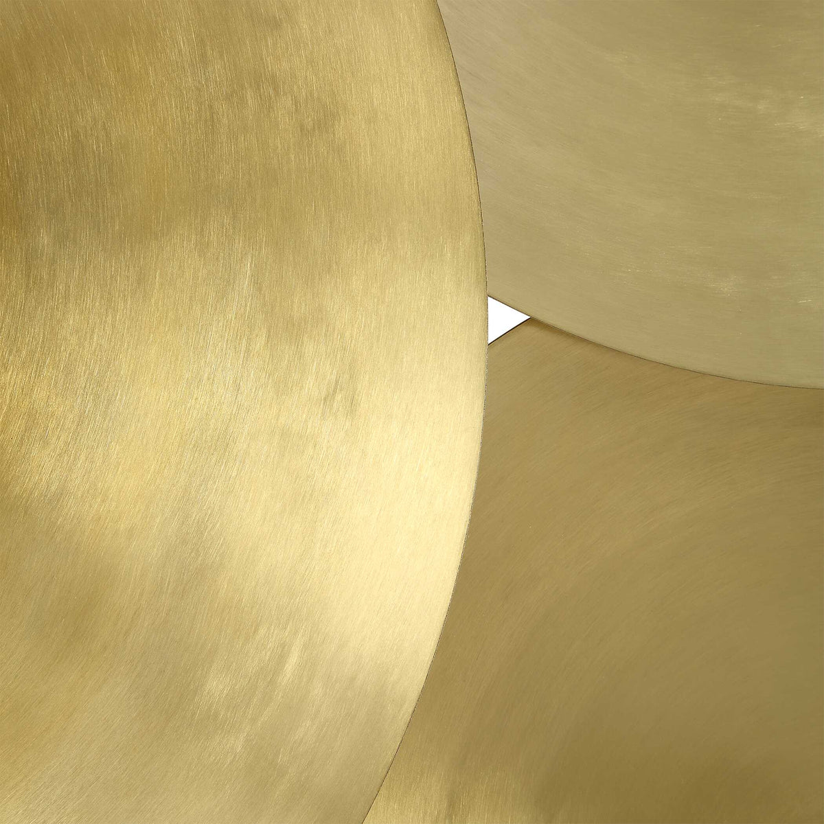 Cymbalic Brass Round Wall Art (Set of 3) - Ornate Home