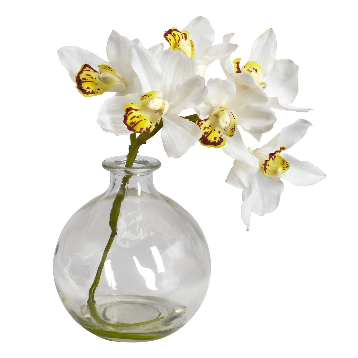 Cymbidium w/Vase Silk Flower Arrangement (Set of 3)