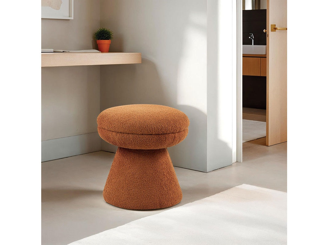 Cynthia Saddle Brown Stool - Ornate Home