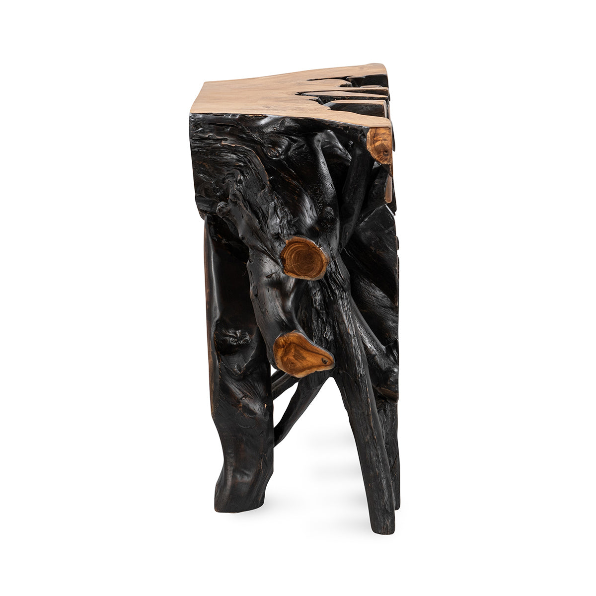 Cypress Black/Brown Console Table - Ornate Home