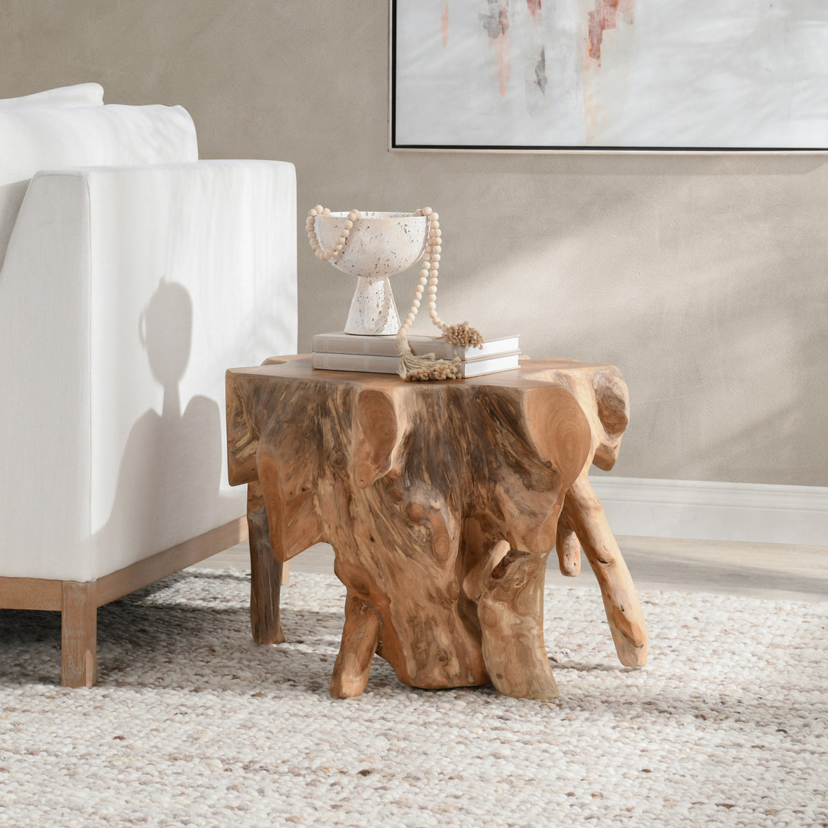 Cypress Natural End Table - Ornate Home