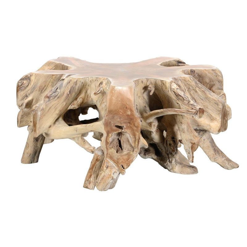 Cypress Root Natural Whitewash Coffee Table - Ornate Home