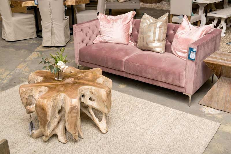 Cypress Root Natural Whitewash Coffee Table - Ornate Home