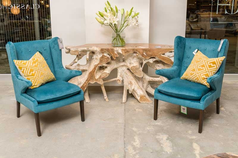 Cypress Root Natural Whitewash Console Table (59”W) - Ornate Home