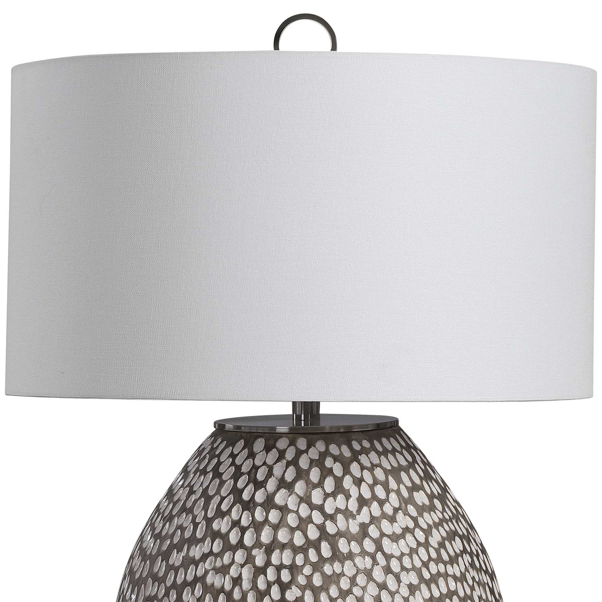Cyprien Gray/White Table Lamp - Ornate Home