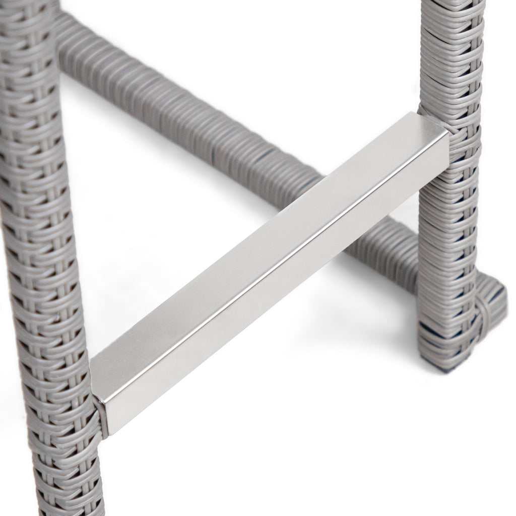 Cyprus Gray Outdoor 7-Piece Bar Table Set - Ornate Home