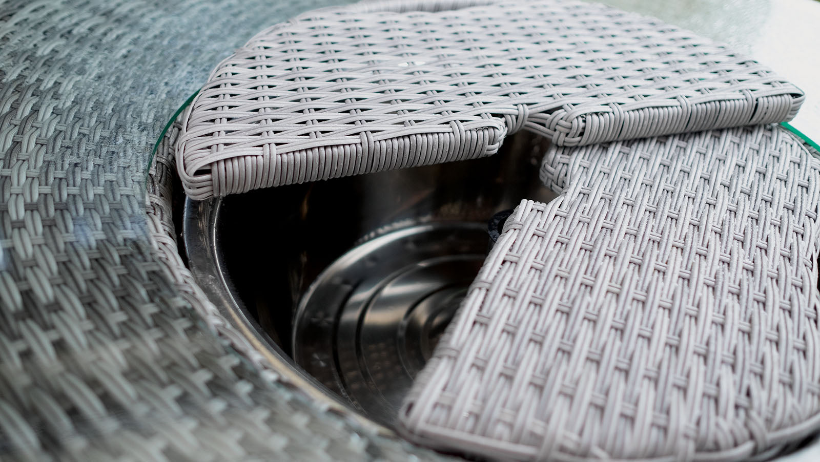 Cyprus Gray Outdoor 7-Piece Bar Table Set - Ornate Home