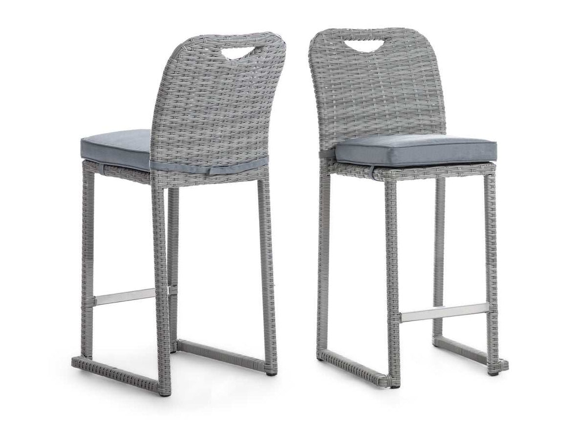 Cyprus Gray Outdoor Bar Chair (Set of 6) - Ornate Home