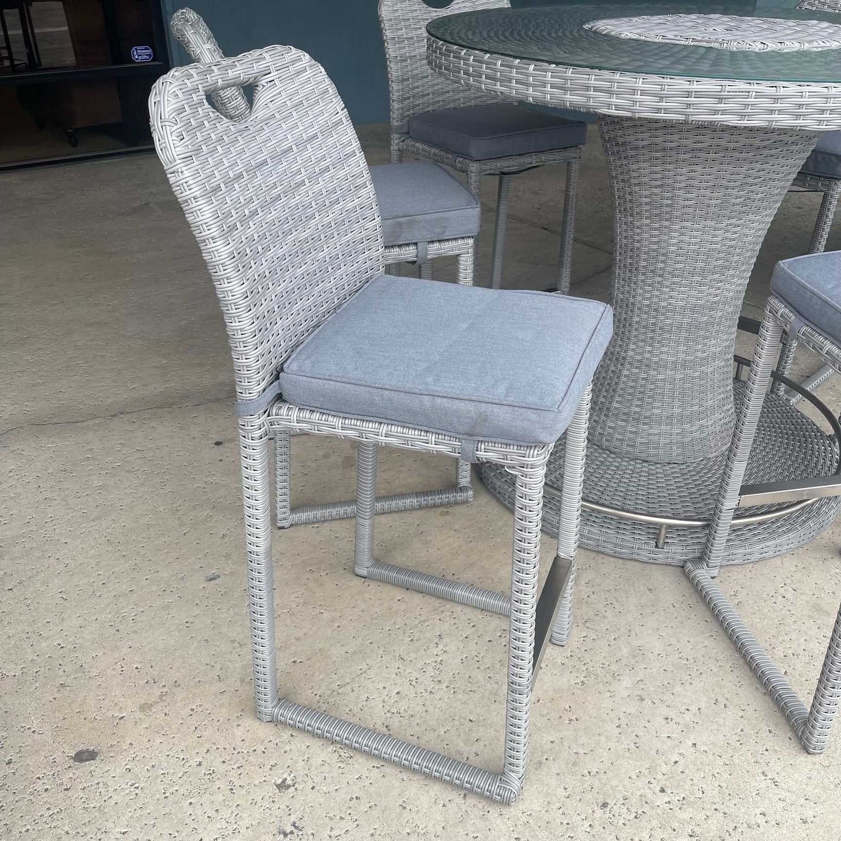 Cyprus Gray Outdoor Bar Chair (Set of 6) - Ornate Home