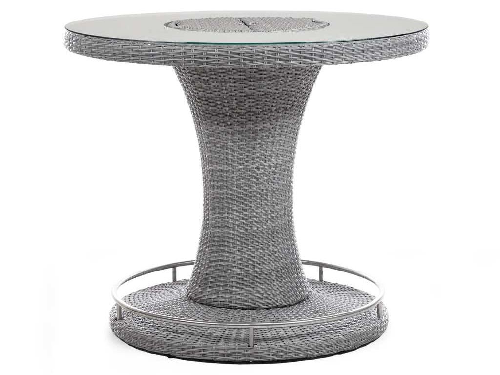 Cyprus Gray Outdoor 7-Piece Bar Table Set - Ornate Home