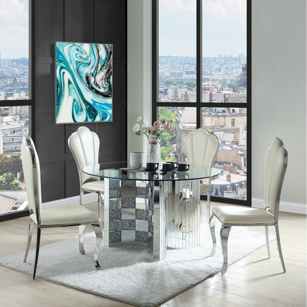 Cyrene Beige Side Chair (Set of 2) - Ornate Home