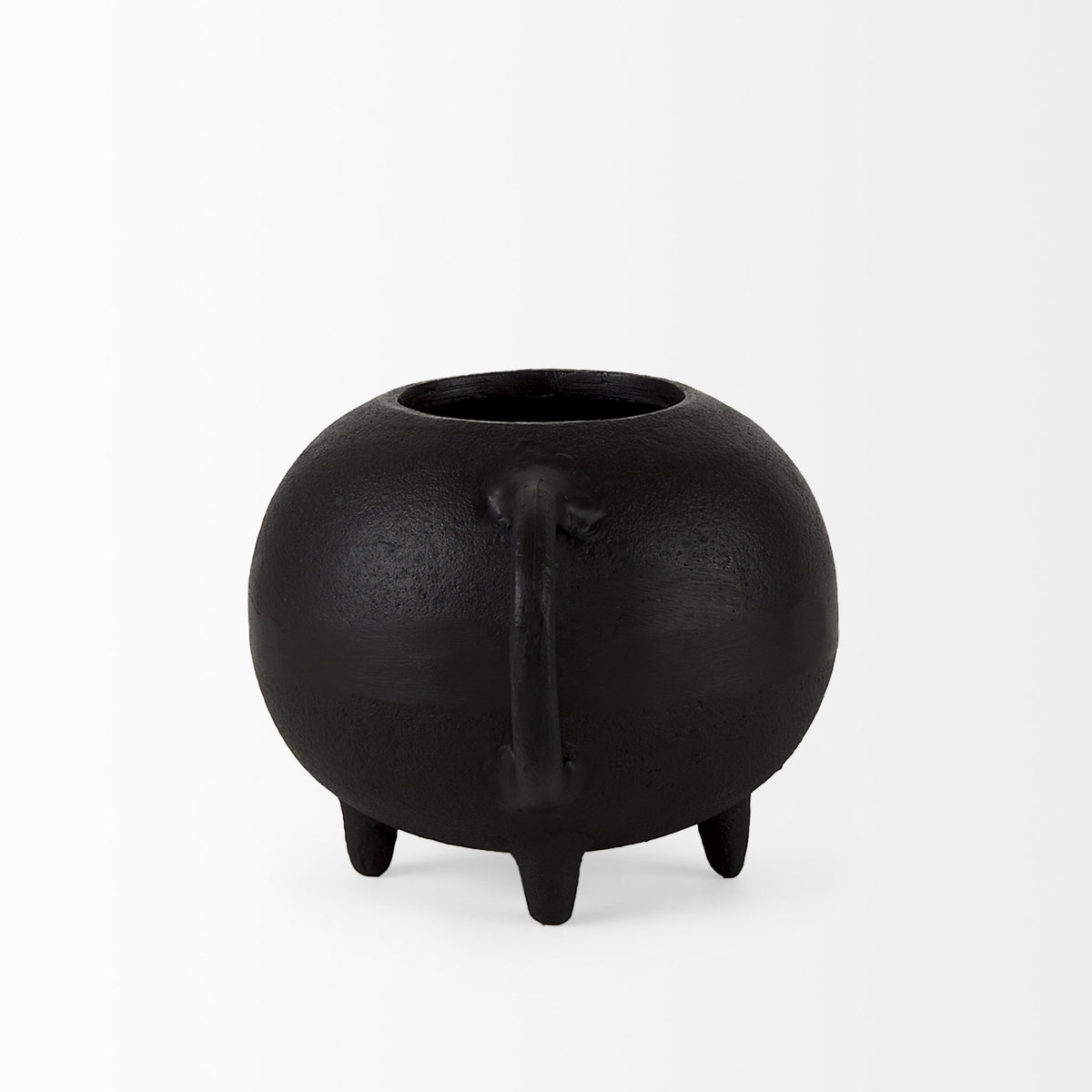 Cyrus Black Spherical Vase Decorative Object - Ornate Home