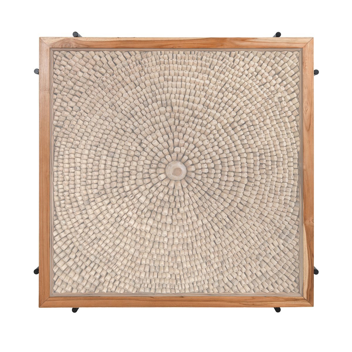 Cyrus Natural/Black Coffee Table - Ornate Home