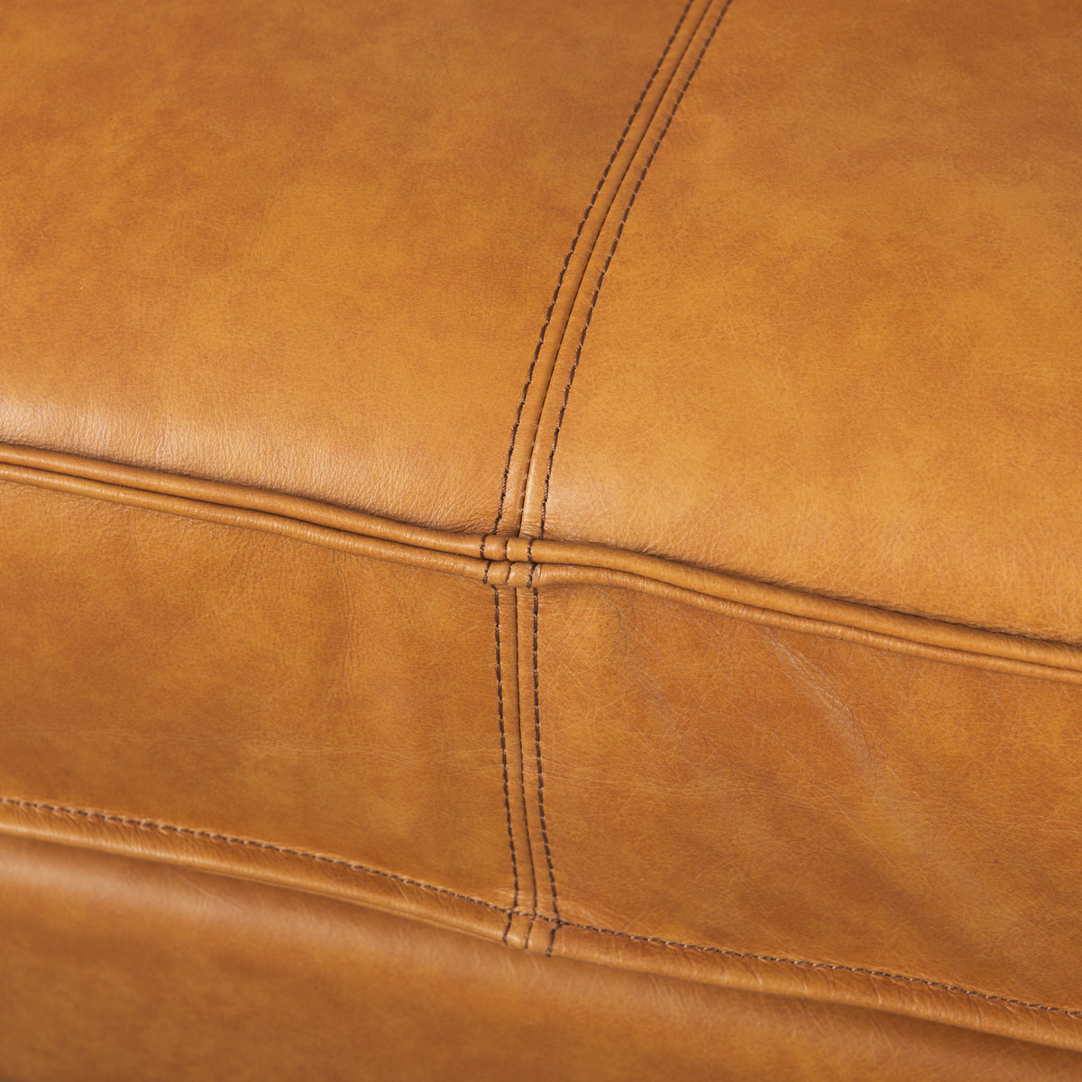 D'Arcy Tan Leather Left Chaise Sectional - Ornate Home