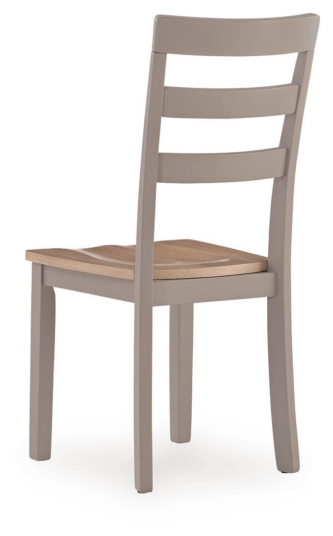 Harperfeld Natural/Gray Dining Table and 2 Side Chair