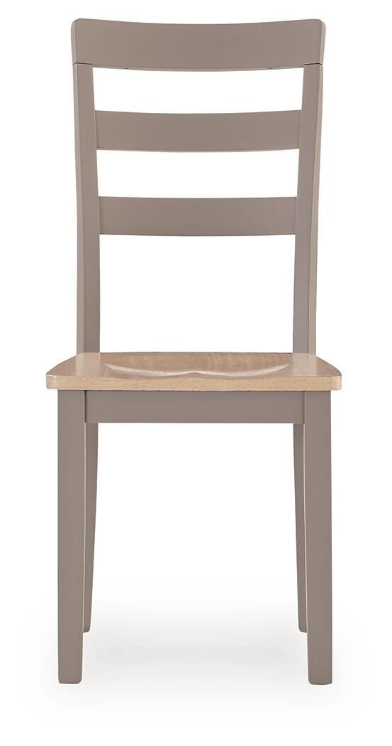 Harperfeld Natural/Gray Dining Table and 2 Side Chair