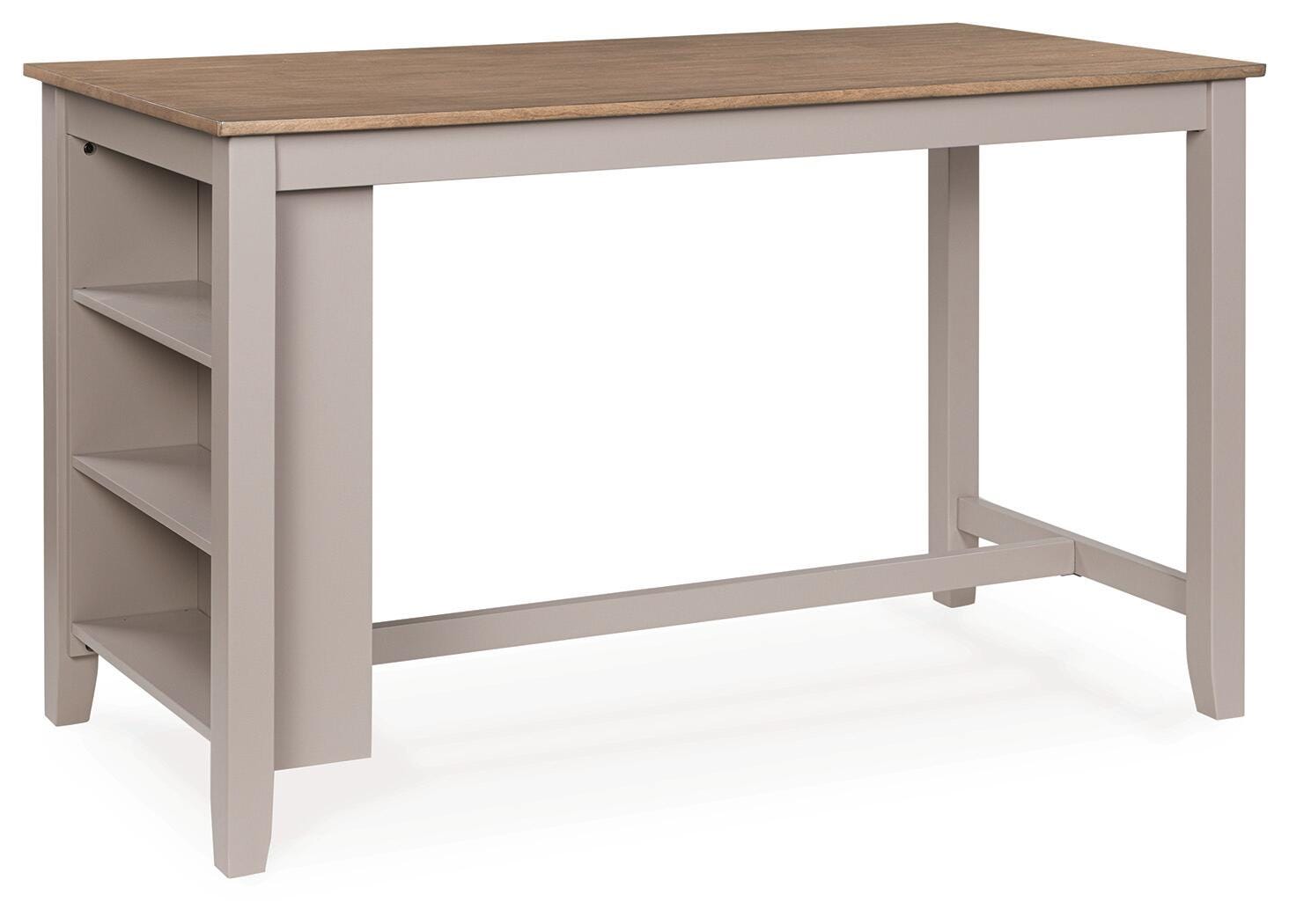 Harperfeld Natural/Gray RECT Dining Room Counter Table