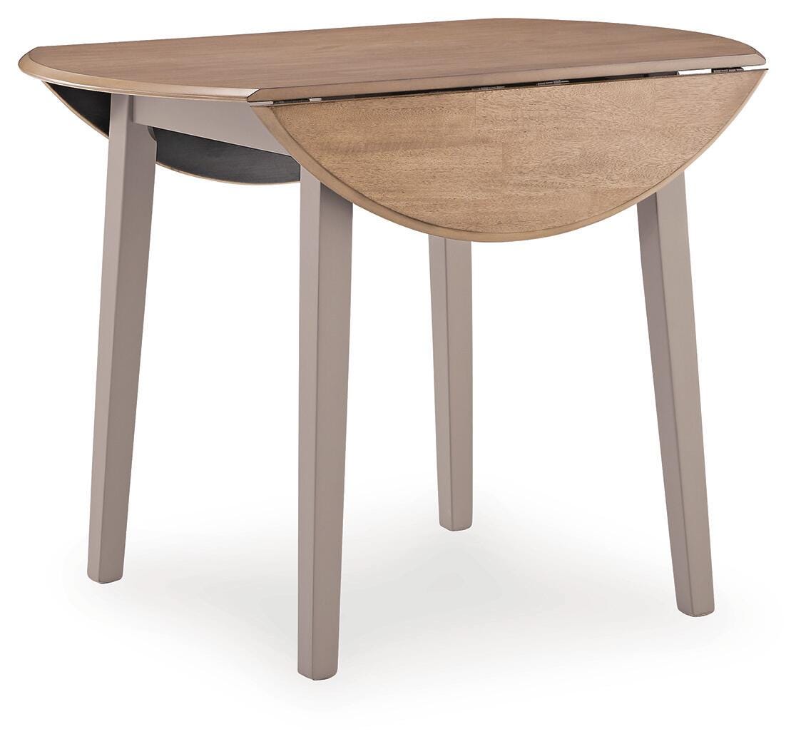 Harperfeld Natural/Gray Dining Table and 2 Side Chair