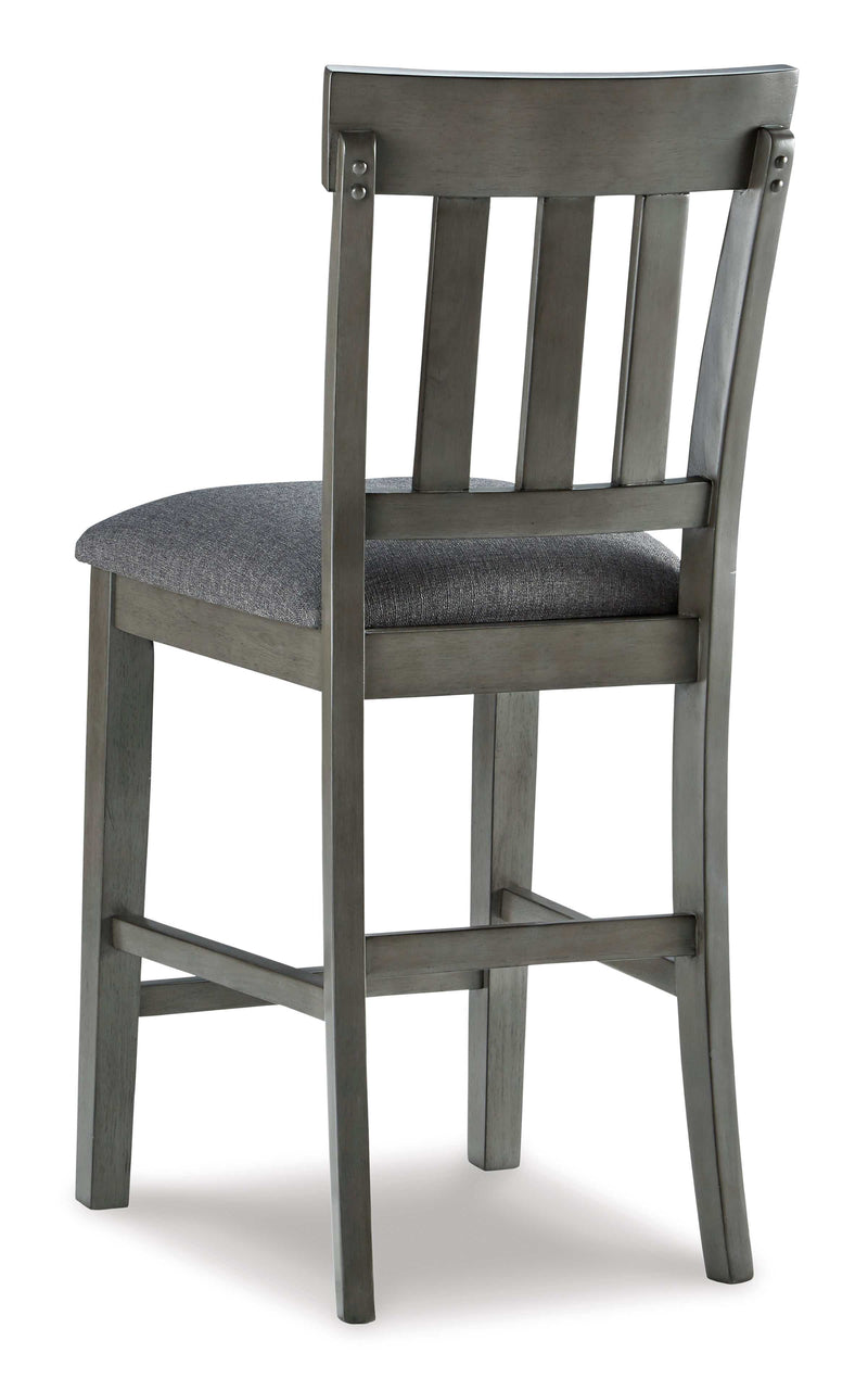 Hallanden Two-tone Gray Counter Height Bar Chair (Set of 2) - Ornate Home